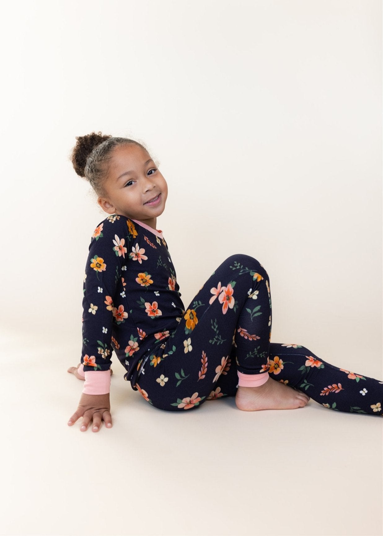 Fall Floral Two-Piece Pajamas