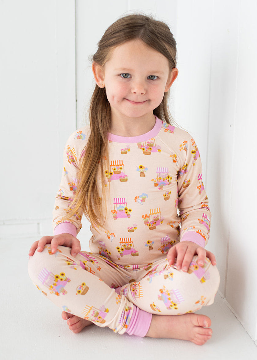 Flower Market Two-Piece Pajamas