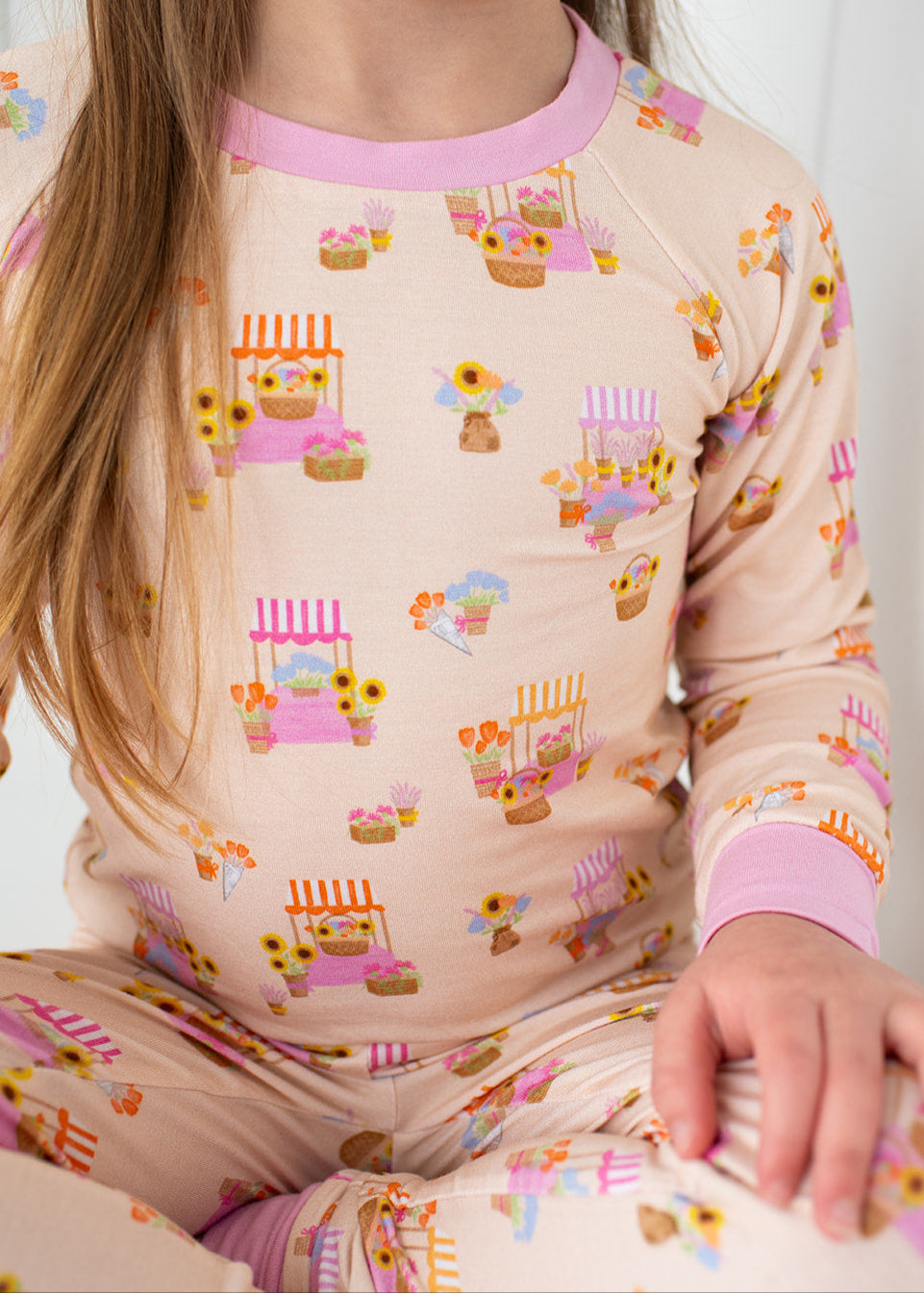 Flower Market Two-Piece Pajamas