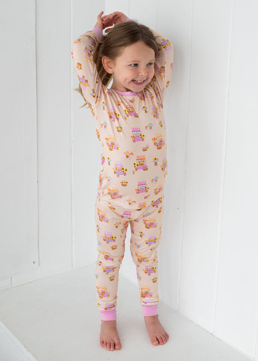 Flower Market Two-Piece Pajamas