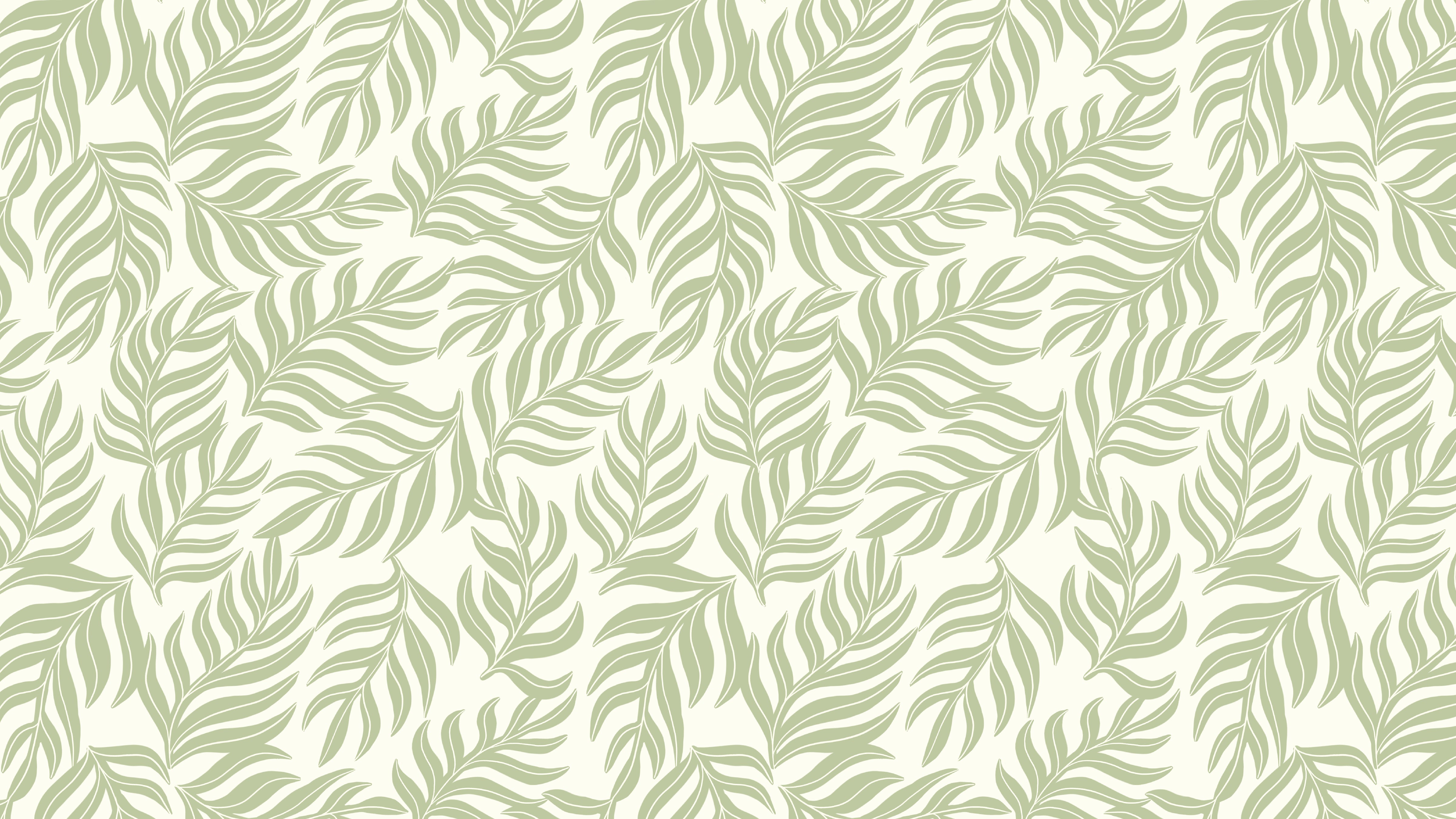 Green Pastel Palms
