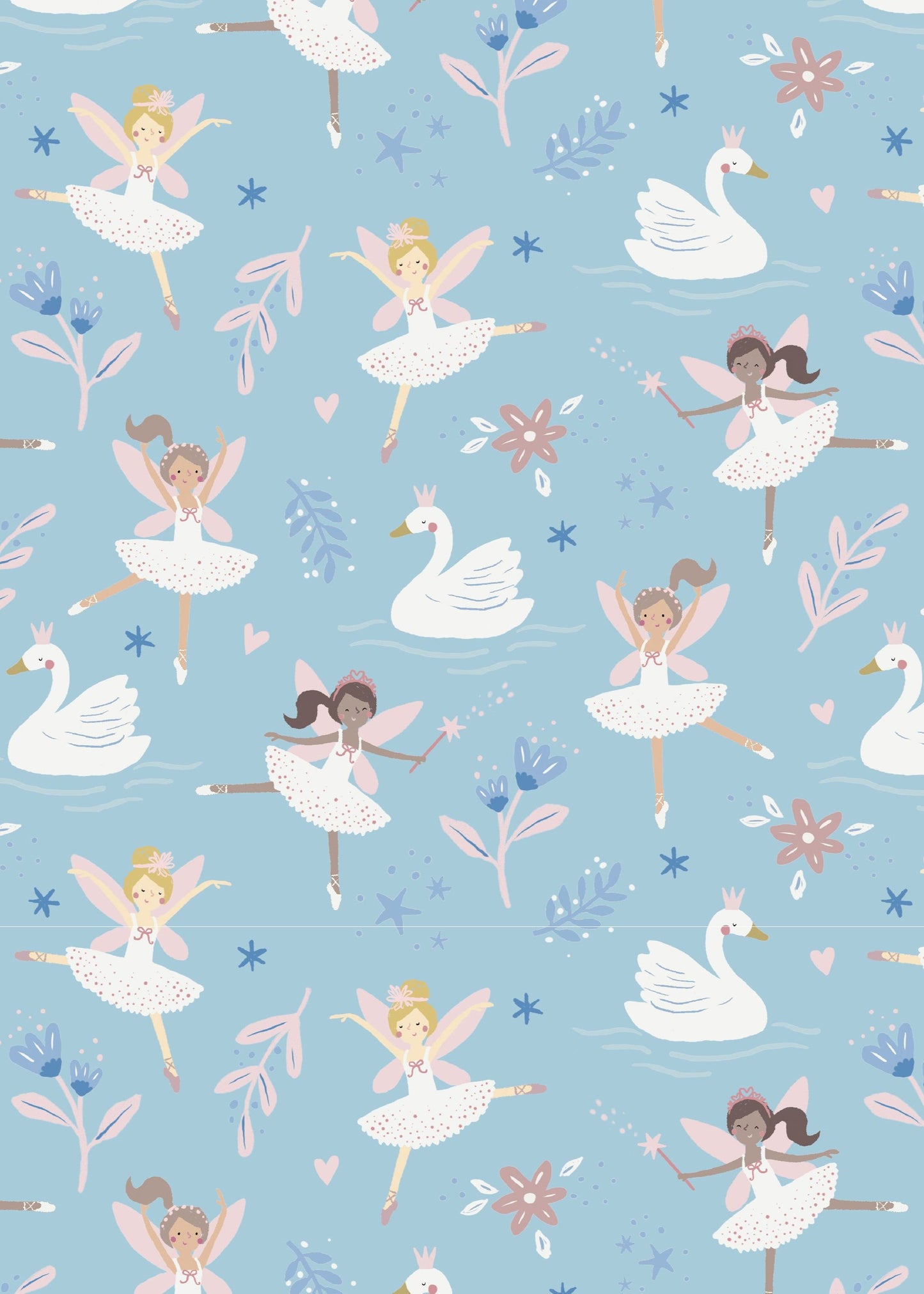 Swan Princess Two-Piece Pajamas