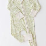 Green Pastel Palms Zippy
