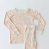 Pink Pastel Palms Two-Piece Set