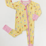 Ice Cream Dreams Yellow Zippy