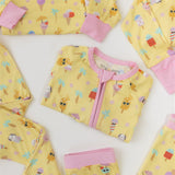 Ice Cream Dreams Yellow Zippy