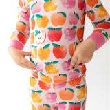 A is for Apple Pink Two-Piece Pajamas