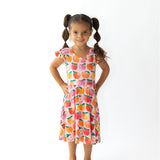 A is for Apple Pink Twirl Dress