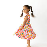 A is for Apple Pink Twirl Dress