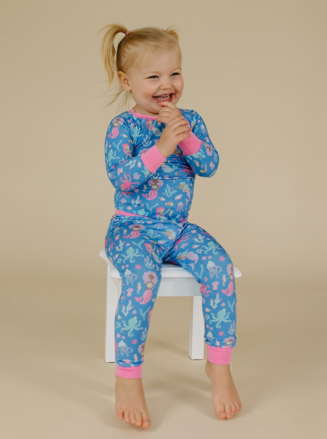 Little Mermaids Two-Piece Pajama Set