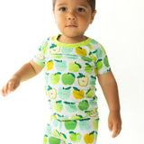 A is for Apple Green Short Sleeve Set
