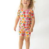 A is for Apple Pink Short Sleeve Set