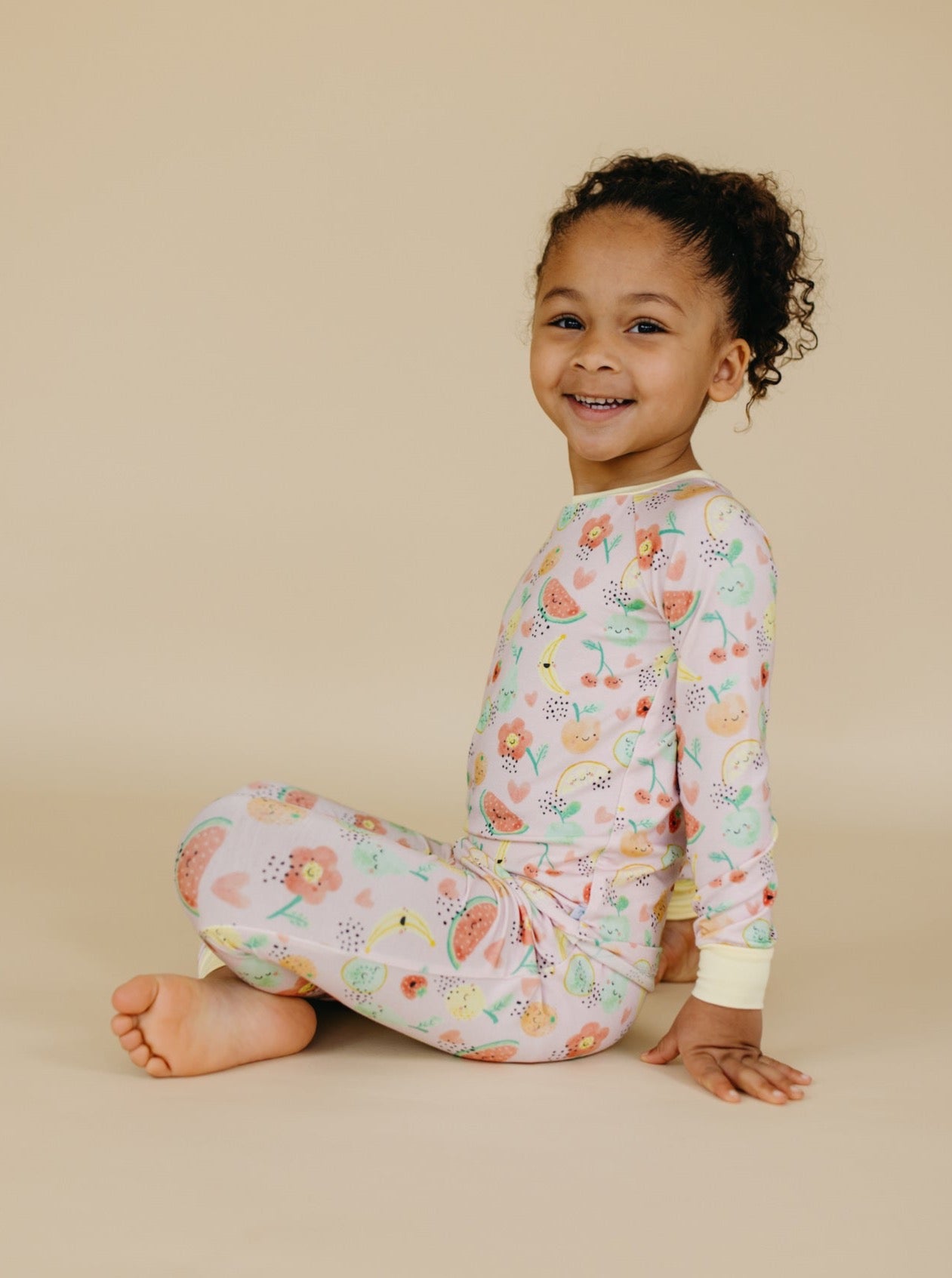 Cutie Fruitie Two-Piece Pajama Set