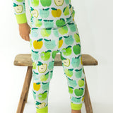 A is for Apple Green Two-Piece Pajamas