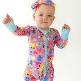 Back To School Pink Zippy