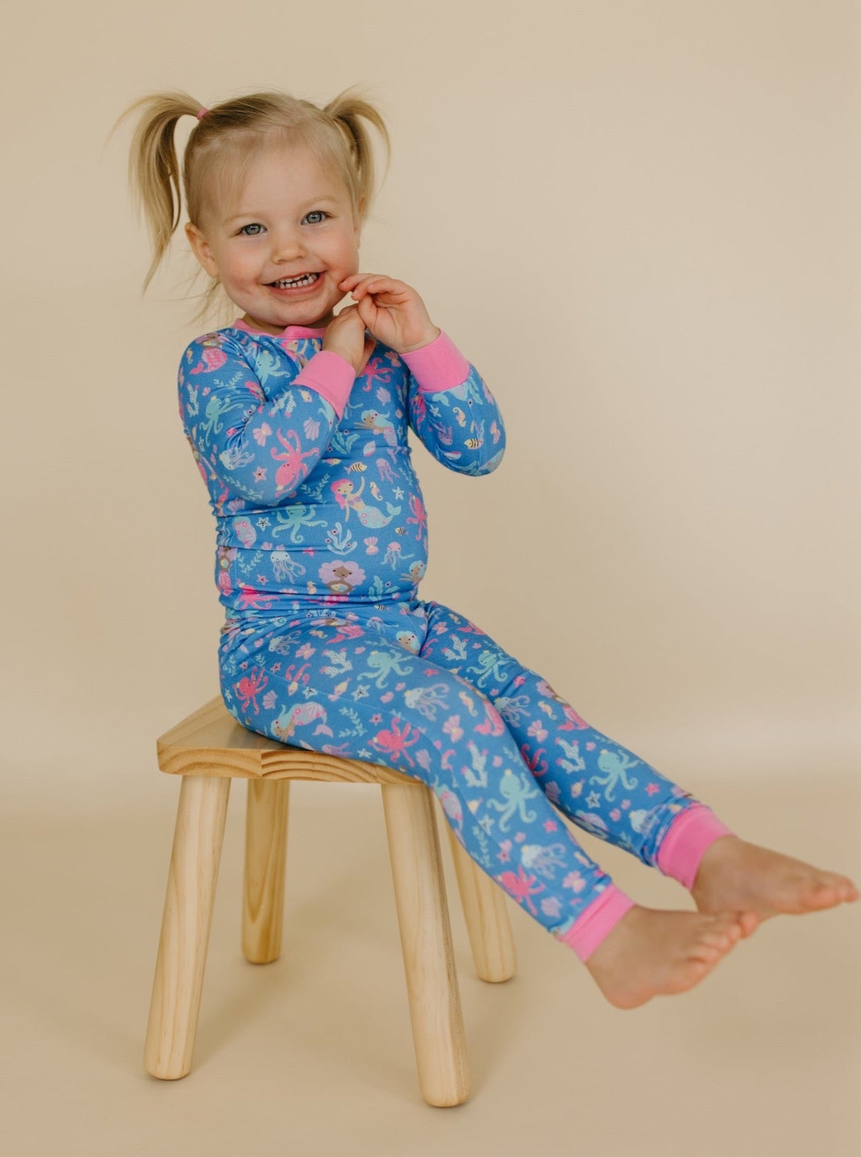 Little Mermaids Two-Piece Pajama Set