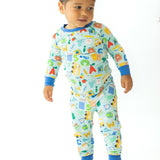 Back To School Blue Two-Piece Pajamas