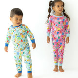 Back To School Pink Two-Piece Pajamas