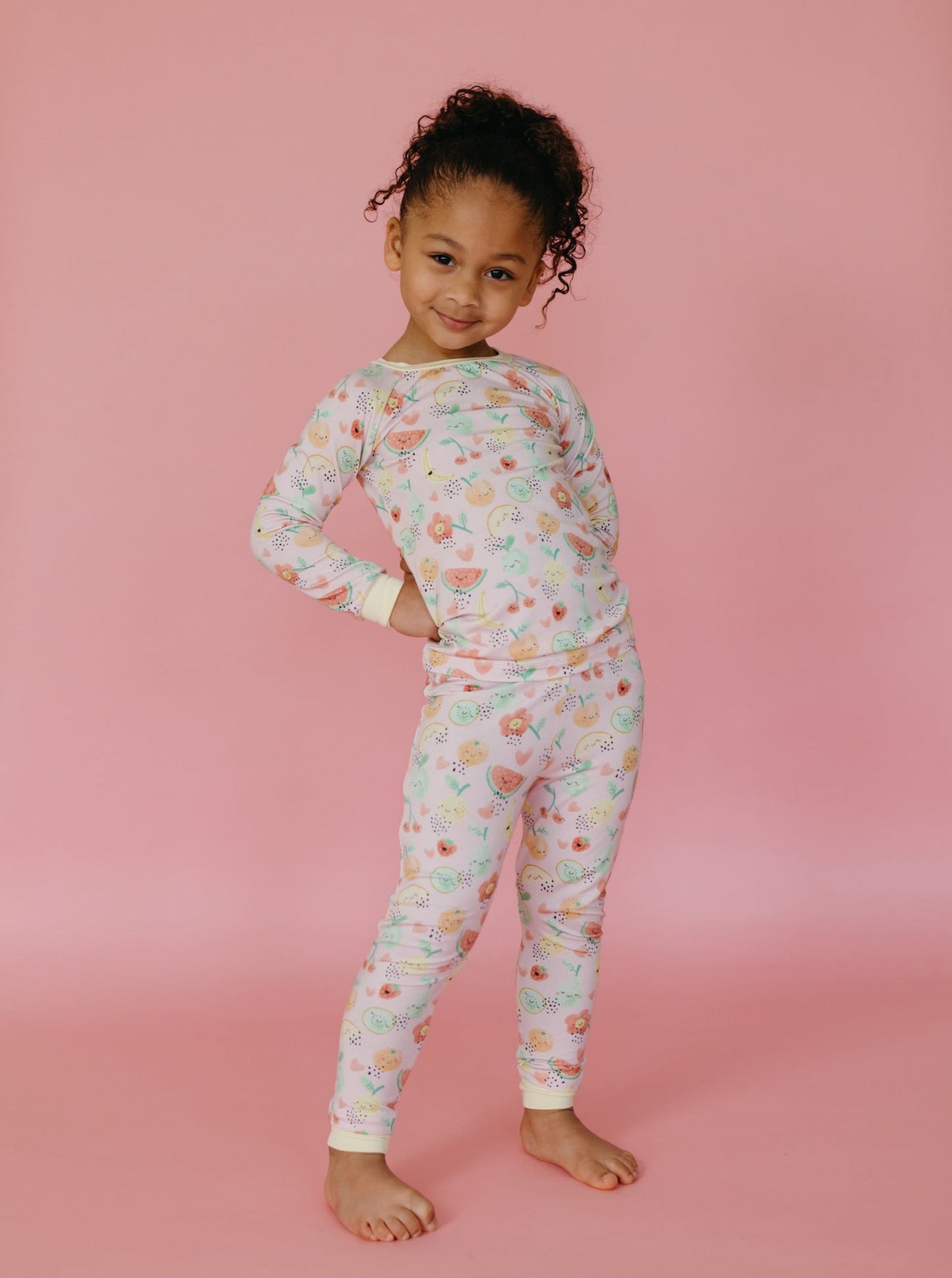 Cutie Fruitie Two-Piece Pajama Set