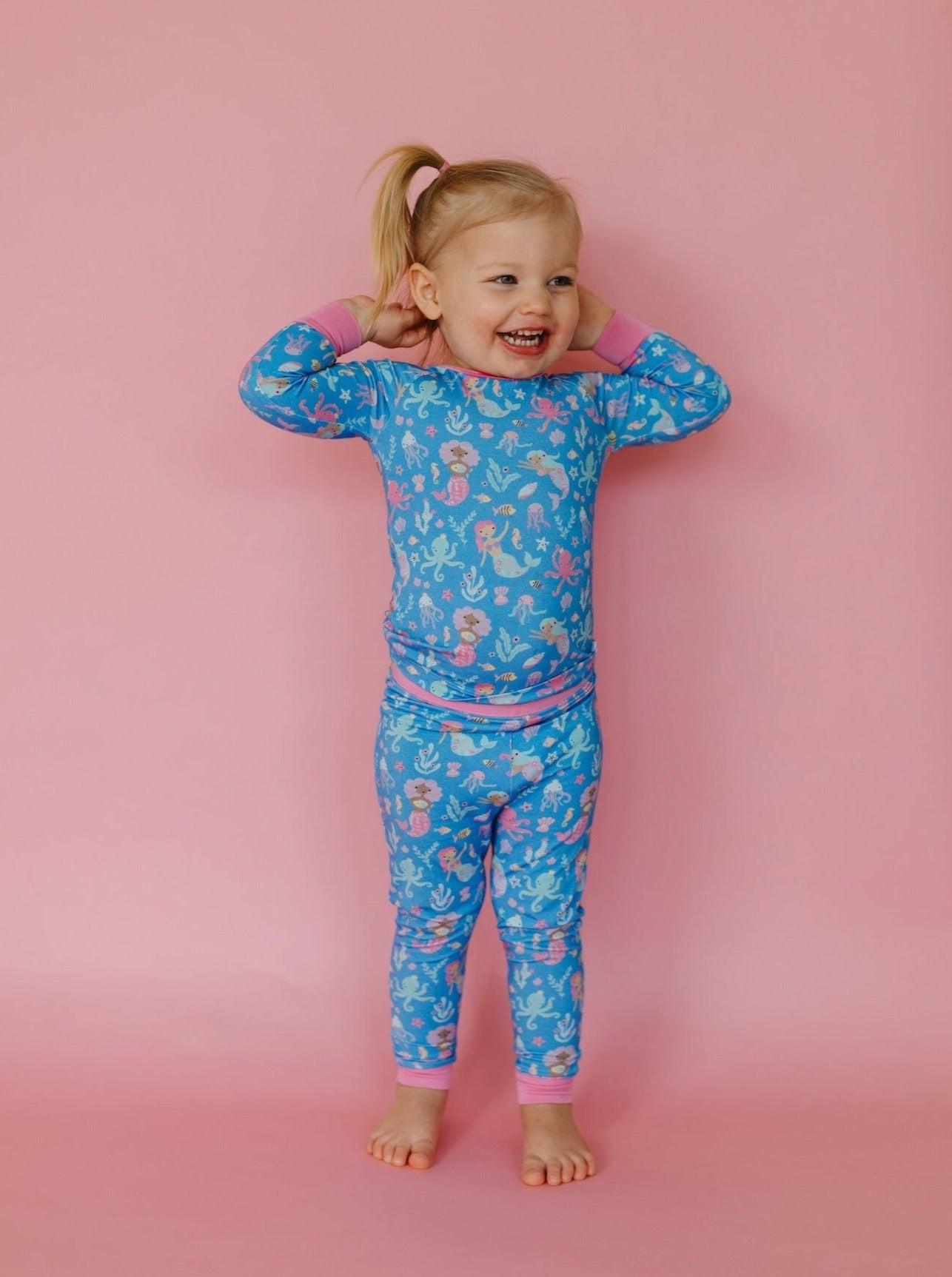 Little Mermaids Two-Piece Pajama Set