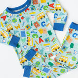 Back To School Blue Two-Piece Pajamas