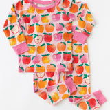 A is for Apple Pink Two-Piece Pajamas