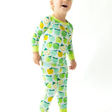 A is for Apple Green Two-Piece Pajamas