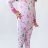 Holly, Jolly, & Pink! Two-Piece Pajamas