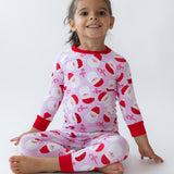 Santa Squad Pink Two-Piece Pajamas