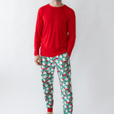 Holiday Red Men's Long Sleeve PJ Top