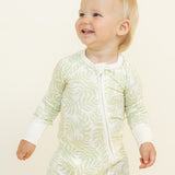 Green Pastel Palms Zippy