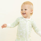 Green Pastel Palms Zippy