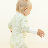 Green Pastel Palms Zippy