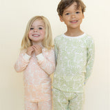 Pink Pastel Palms Two-Piece Set