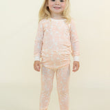 Pink Pastel Palms Two-Piece Set