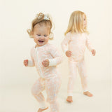 Pink Pastel Palms Two-Piece Set