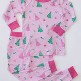 Holly, Jolly, & Pink! Two-Piece Pajamas
