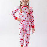Santa Squad Pink Two-Piece Pajamas