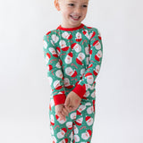 Santa Squad Green Two-Piece Pajamas