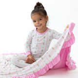 Bear-y Cute Ruffle Blanket PREORDER