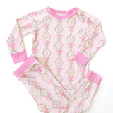 Bows and Mistletoes Two-Piece Pajamas