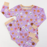 Cookie Monster Purple Two-Piece Pajamas