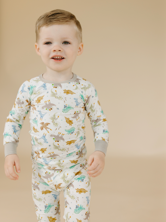 Roar-ket Dinos Two-Piece Pajama Set