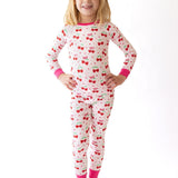 Cherry Hearts Two-Piece Pajamas