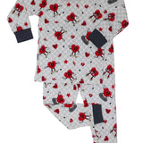 Skater Hearts Two-Piece Pajamas