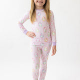 Hop To It Pink Two-Piece Pajamas
