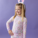 Hop To It Pink Two-Piece Pajamas