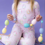 Hop To It Pink Two-Piece Pajamas
