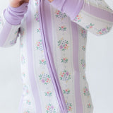 Lavender Stripe Zippy