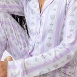 Lavender Stripe Women's PJ Set